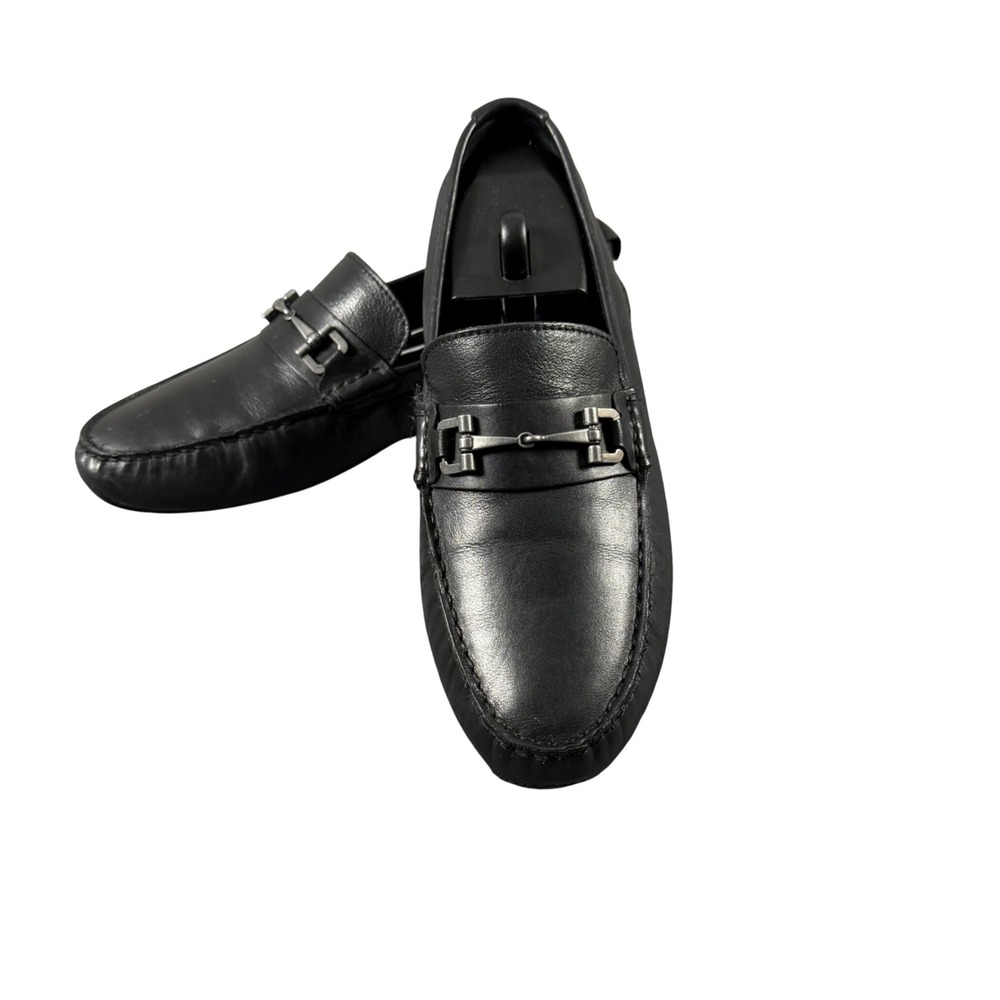 Cole Haan Grant Bit Loafers Mens 9M Black Leather Driving Shoes C22060